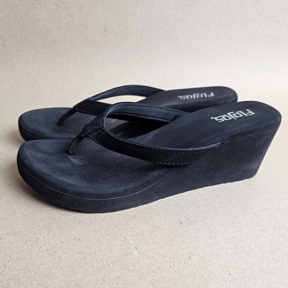 Flojos Womens Brown Olivia Wedge Platform Sandal Summer Neutral Vacation Chunky - Picture 4 of 8